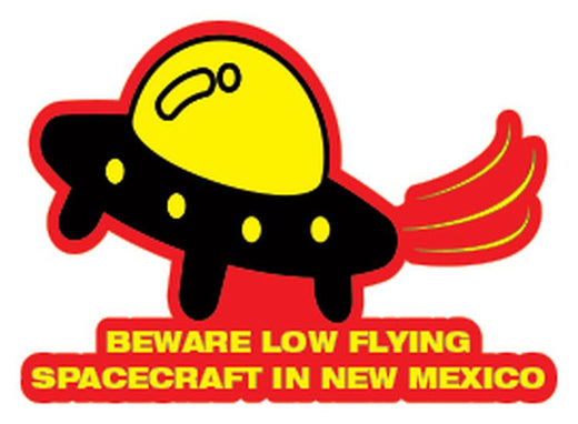 Signs 4 Fun STSNM65 NM Beware Low Flying Sm Sticker, Red