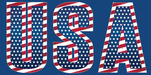 Signs 4 Fun STSP16 USA Sticker, Blue