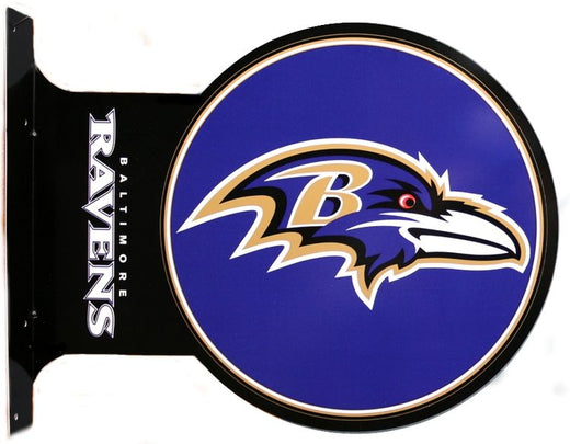 Signs 4 Fun SYFF17 Baltimore Ravens Flange Sign, Blue