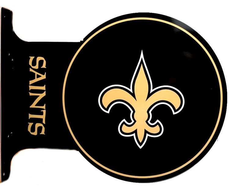 Signs 4 Fun SYFF27 New Orlieans Saints Flange Sign, Red