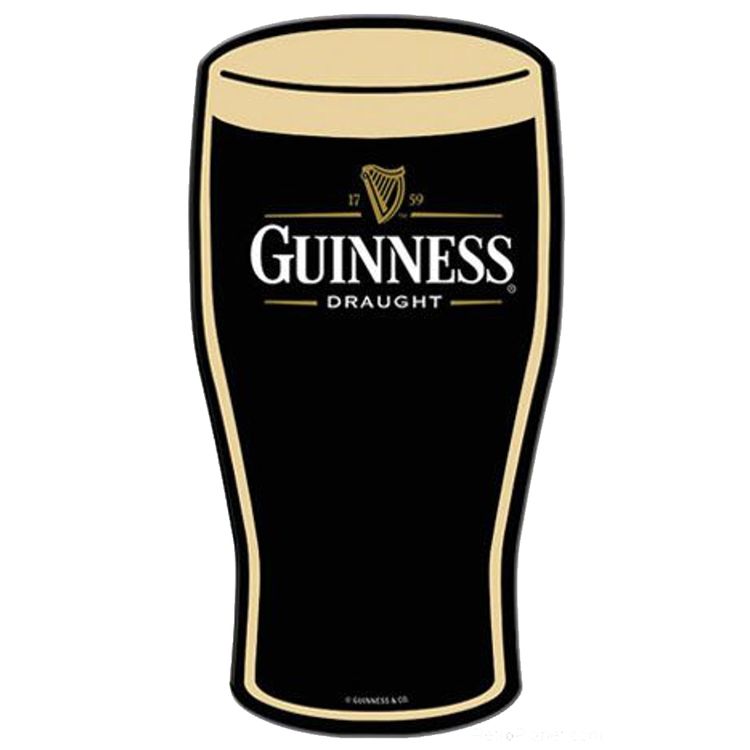 Signs 4 Fun SYM671 Guinness Pint Glass Die Cut Sign