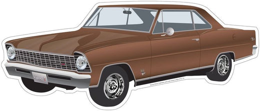 Signs 4 Fun SYM710 Chevy Nova 1967 Die Cut Sign, Green