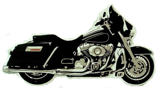 Signs 4 Fun SYMC Motorcycle Die Cut Sign, Black