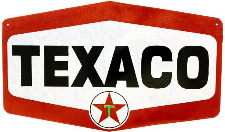 Signs 4 Fun SYTX5 Texaco Hexagon Die Cut Sign, Red