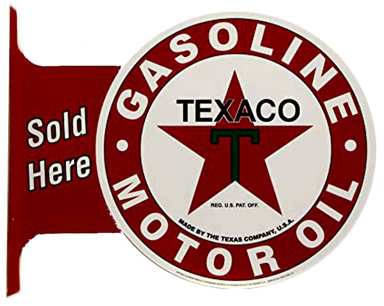 Signs 4 Fun SYTX6 Texaco Flange Sign, Red
