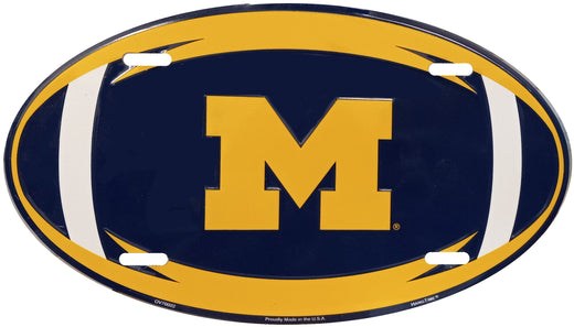 Signs 4 Fun SLO70022 MI Univ. Go Blue Oval License Plate